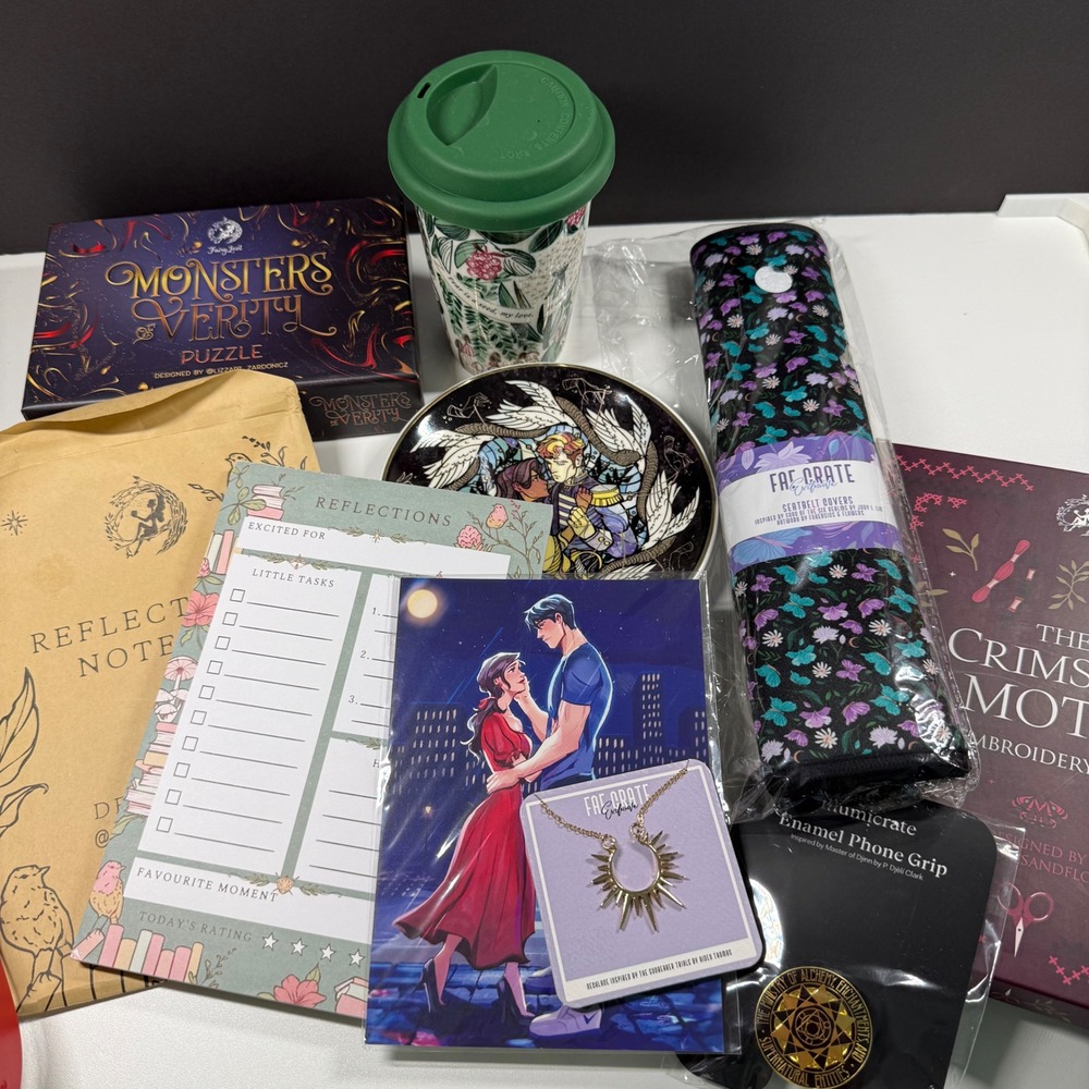 BOOK BOX BUNDLE FairyLoot Illumicrate FaeCrate Owlcrate Bookish Litjoy Moth